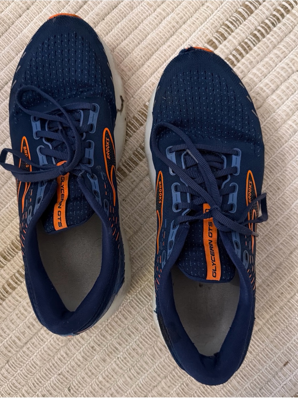 Brooks Glycerin GTS 20 Blue Orange Running Shoes 1103832e444 Men’s 11.5EE Wide